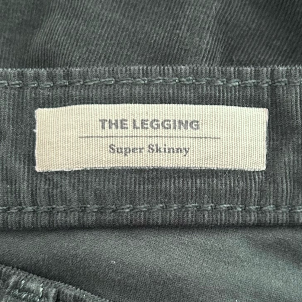 AG Adriano Goldschmied Legging Skinny Corduroy Jeans Indie Sleaze Green Size 28 - Picture 6 of 15